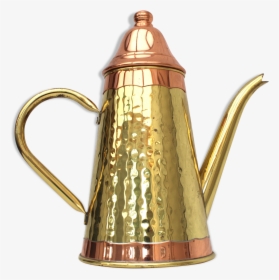 Vintage Copper And Brass Water Pot"  Src="https - Coffee Pot Vintage, HD Png Download, Free Download
